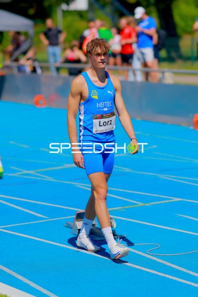 Johannes Lorz (#31) beim 400m-Lauf in Mannheim