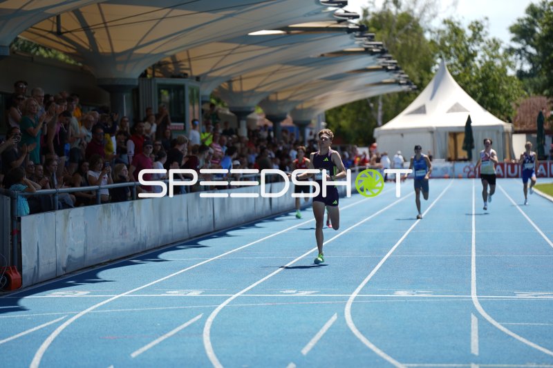 Leendert Koekemoer im Laufwettbewerb im Michael-Hoffmann-Stadion Mannheim