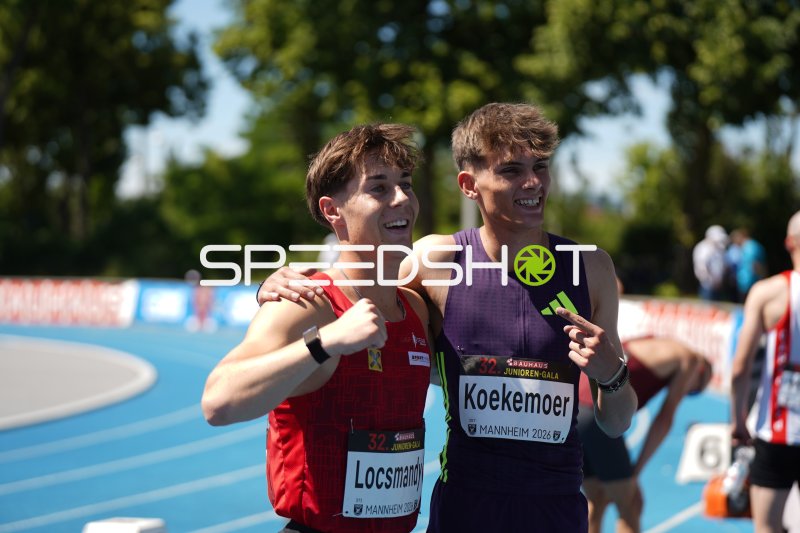 Markus Locsmandy (#371) und Leendert Koekemoer (#357) nach dem Wettkampf in Mannheim