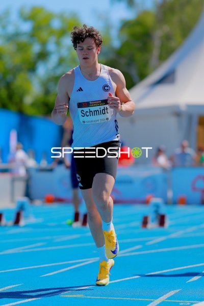 Lennox Schmidt (#26) beim Sprint bei der 32. Junioren-Gala Mannheim