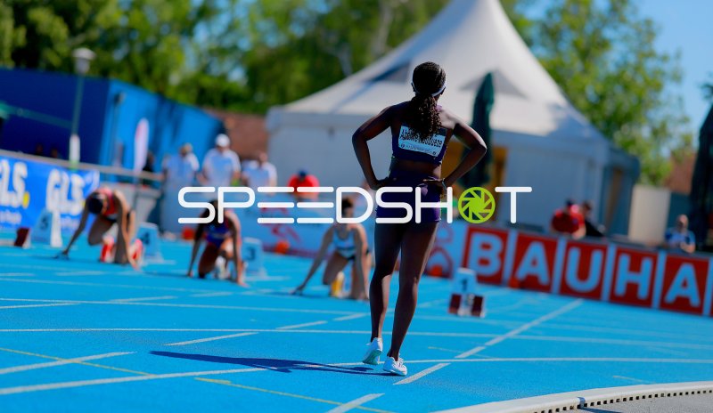Oluchi Abelwe Ndubueze (#353) vor dem Start im Sprint