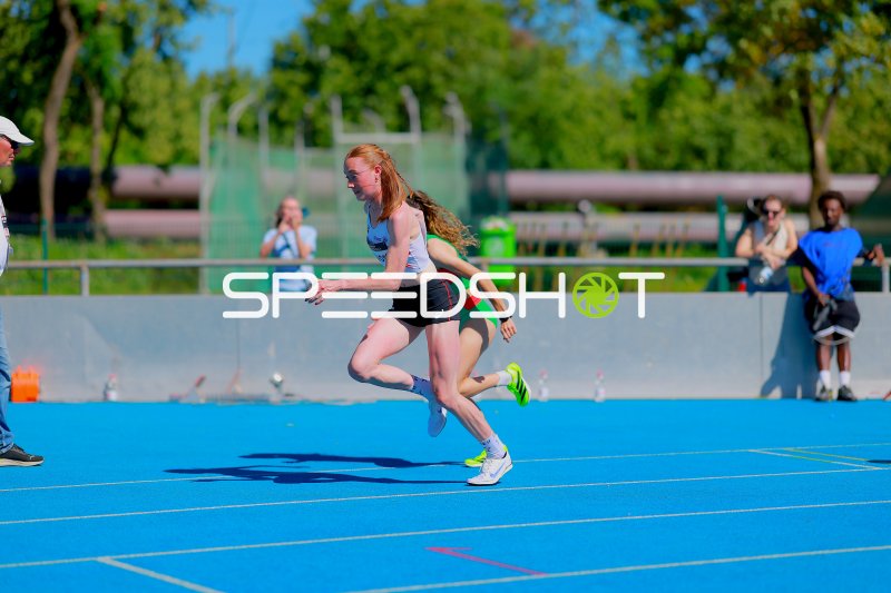 Sterre Provost beim Sprint im Michael-Hoffmann-Stadion Mannheim