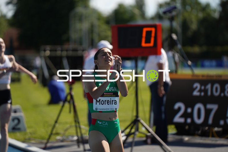 Mariana Moreira (#285) beim 800m-Lauf in Mannheim