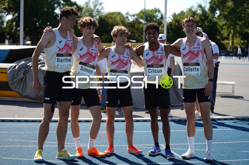 Noah Simon, Lucas Barthel, François Collette und weitere Athleten bei der Junioren-Gala Mannheim