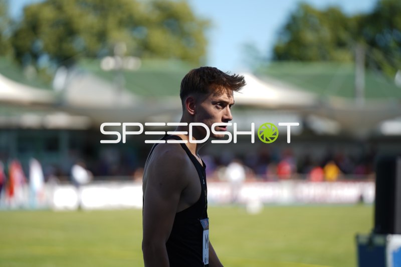Athlet beim Leichtathletik-Meeting im Michael-Hoffmann-Stadion Mannheim