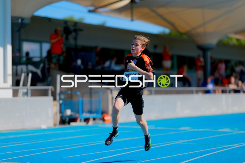 Santiago Kayser (#634) beim Sprint im Michael-Hoffmann-Stadion Mannheim