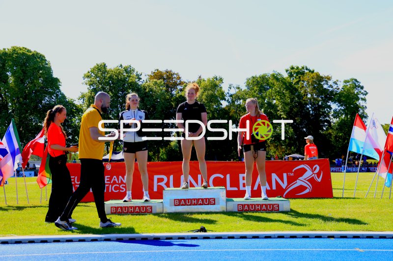 Siegerehrung bei der Leichtathletik im Michael-Hoffmann-Stadion Mannheim