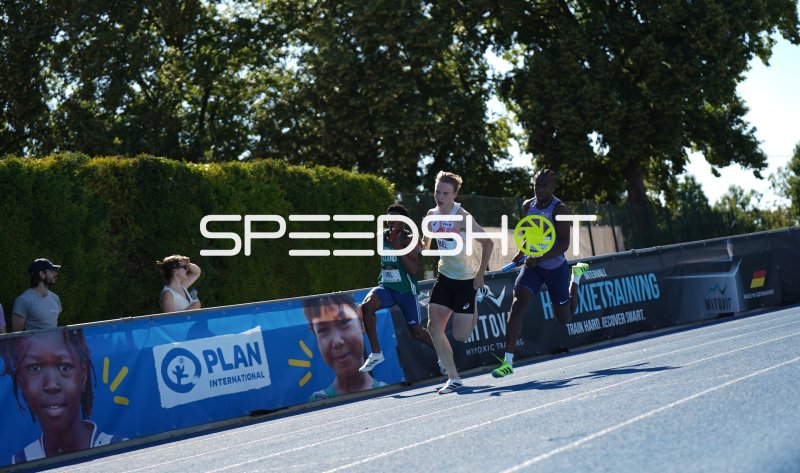400m-Lauf im Michael-Hoffmann-Stadion Mannheim – BEL und GBR im Duell
