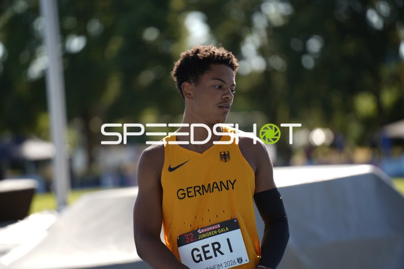 Deutscher Athlet (GER I) bei der 32. Junioren-Gala in Mannheim