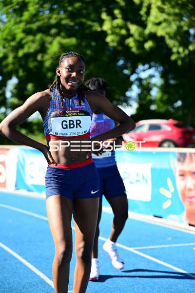 Athletin von Great Britain beim 32. Junioren-Gala in Mannheim
