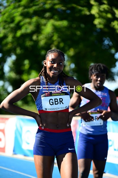 Athletin aus Great Britain bei der 32. Junioren-Gala in Mannheim