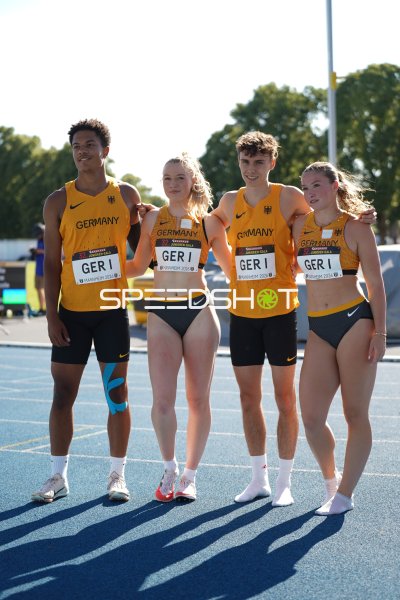 Philip Stroh und das GER I Staffelteam bei der 32. Junioren-Gala Mannheim