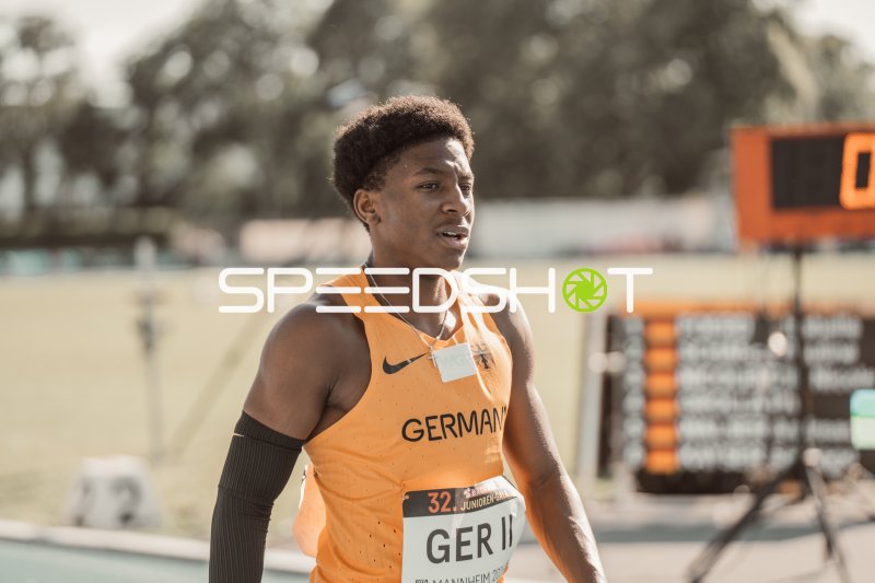 Deutscher Sprinter (GER II) beim 32. Junioren-Gala in Mannheim