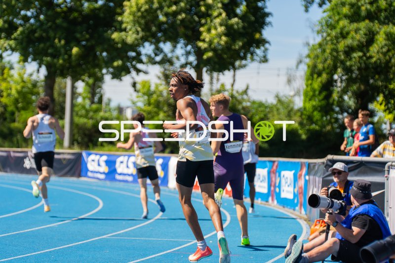 Bright Otiora im Sprint beim Leichtathletik-Meeting in Mannheim