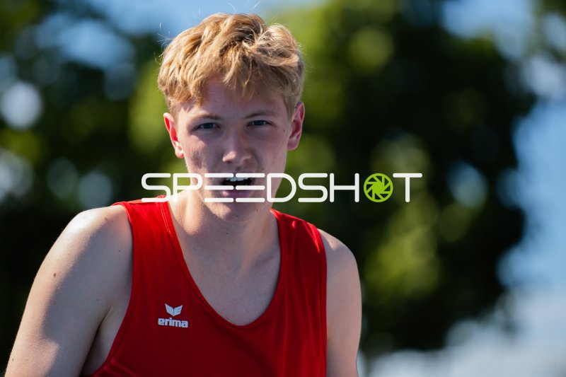 Theo Hielscher beim Leichtathletik-Meeting im Michael-Hoffmann-Stadion Mannheim