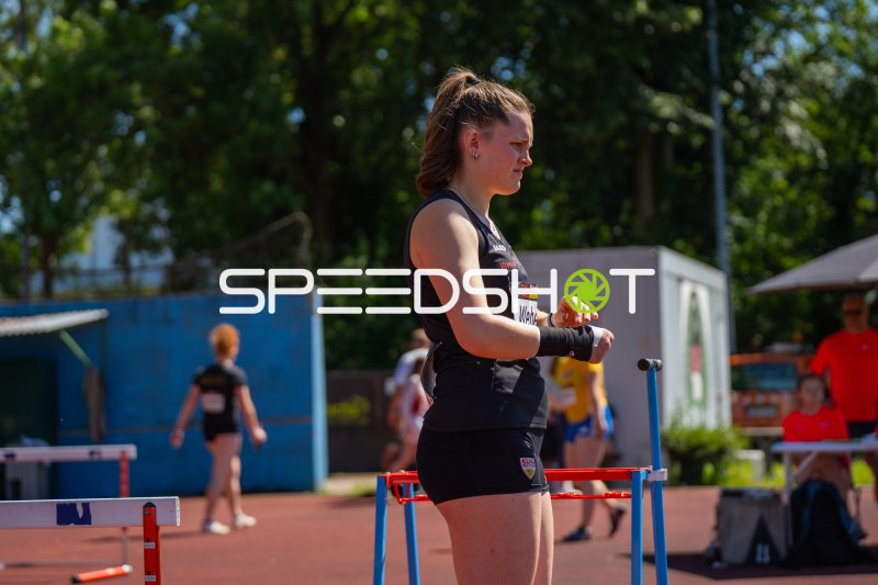 Anna-Maria Weber (#480) bei den Kugelstoßen/Diskuswurf im Michael-Hoffmann-Stadion