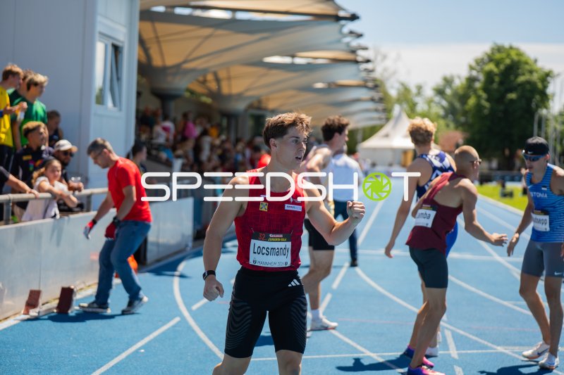 Markus Locsmandy (#371) beim 400m-Lauf in Mannheim