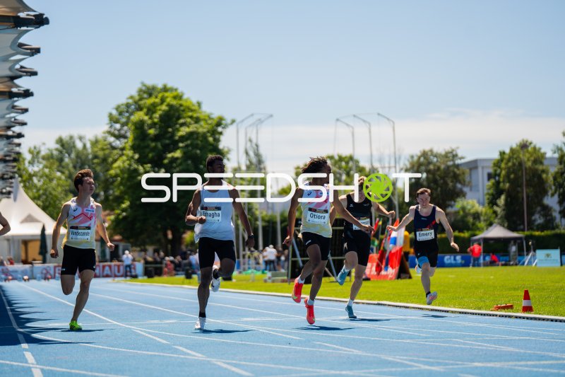 Akira Eghagha beim 100m-Sprint im Michael-Hoffmann-Stadion Mannheim