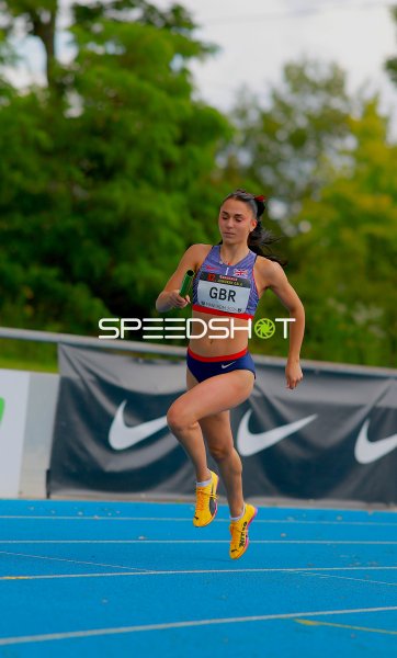 Great Britain beim 4x100m-Staffellauf bei der 32. Junioren-Gala Mannheim
