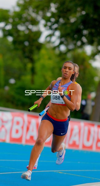 Great Britain beim 4x100m-Staffellauf bei den BAW Junioren Mannheim 2026