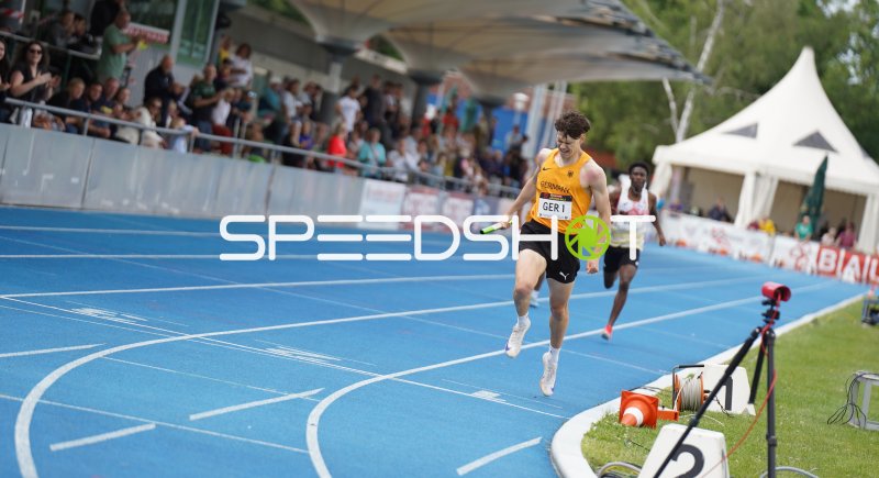 Deutschland (GER I) im 4x400m-Staffellauf beim Mannheimer Leichtathletik-Meeting