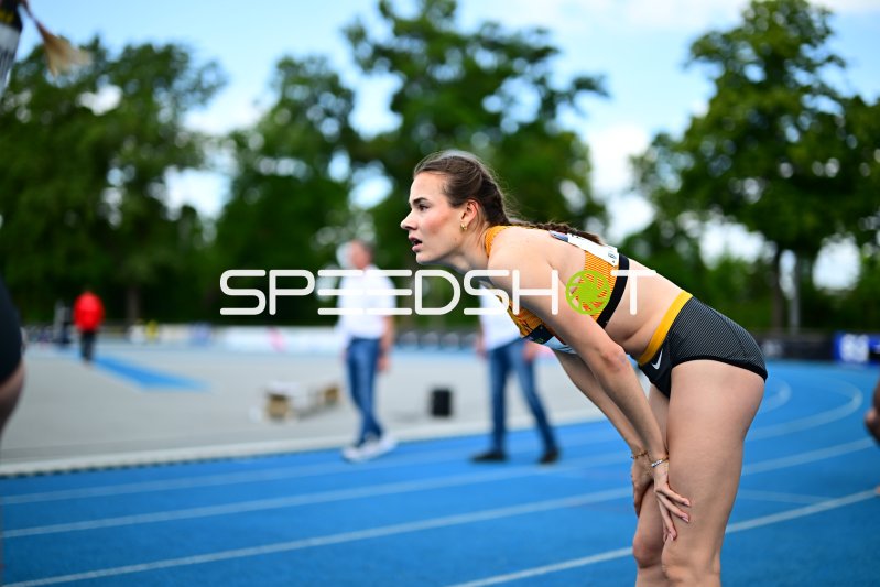 Fischer Luna bei der 4x400m im Michael-Hoffmann-Stadion Mannheim