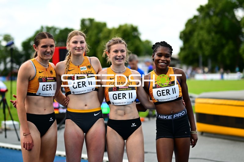 Mieke Wübben, Lynn Pöppelmann und Amke Bolten bei der 32. Bauhaus Junioren-Gala Mannheim