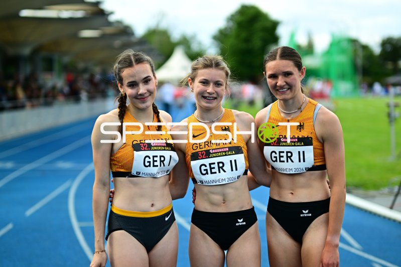 Fischer Luna, Bolten Amke und Wübben Mieke bei der 32. Junioren-Gala Mannheim