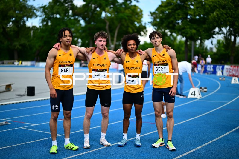 Adrian Primus, Jonathan Perner und Magnus Skupin-Alfa mit Team GER II bei der 32. Juniorengala Mannheim