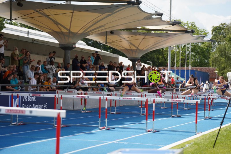 400m-Hürden im Michael-Hoffmann-Stadion Mannheim