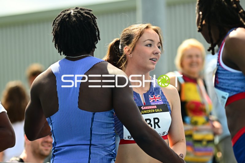Athletin von Great Britain bei der Bauhaus Junioren-Gala in Mannheim