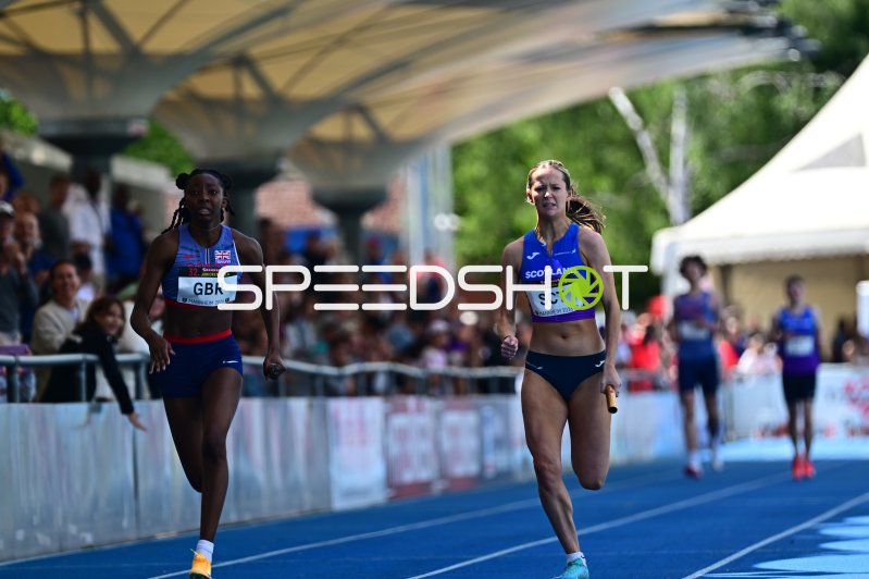 4x100m-Staffel: Athletin aus Schottland führt vor Great Britain beim Mannheim Junioren-Gala
