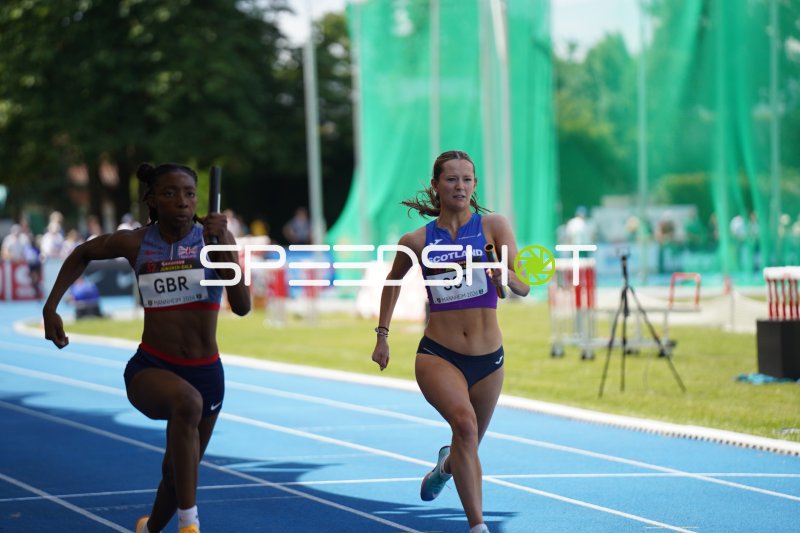 4x100m-Staffel: Great Britain und Scotland im Duell in Mannheim