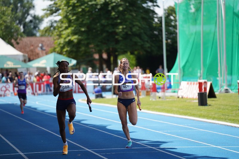 4x100m-Staffel: Great Britain und Scotland im Duell in Mannheim