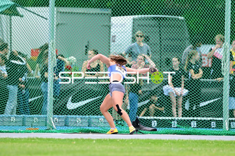Katarina Verst beim Diskuswurf im Michael-Hoffmann-Stadion Mannheim