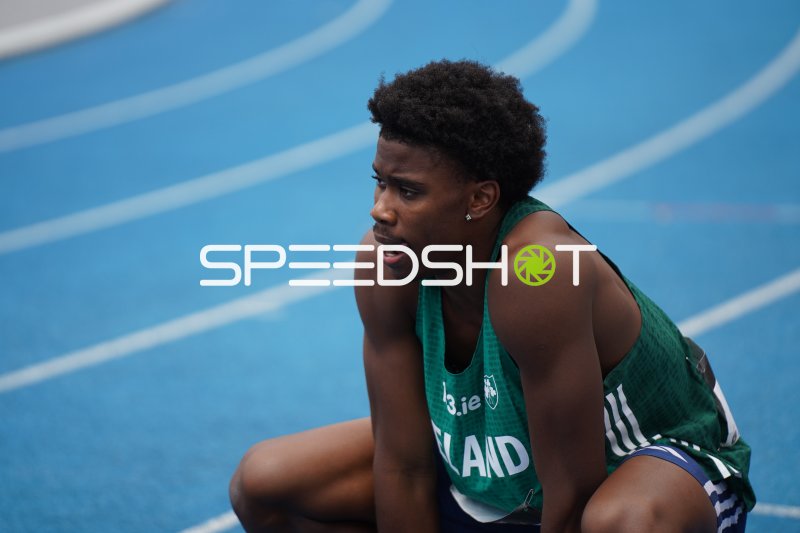 Irischer Athlet bei Leichtathletik-Wettkampf im Michael-Hoffmann-Stadion Mannheim