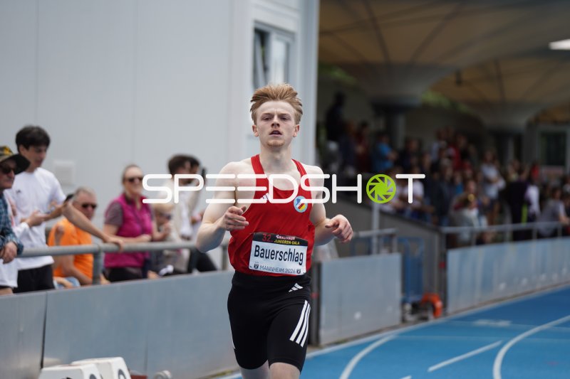 Bauerschlag beim 400m-Lauf bei der 32. Bauhaus Junioren-Gala Mannheim 2026