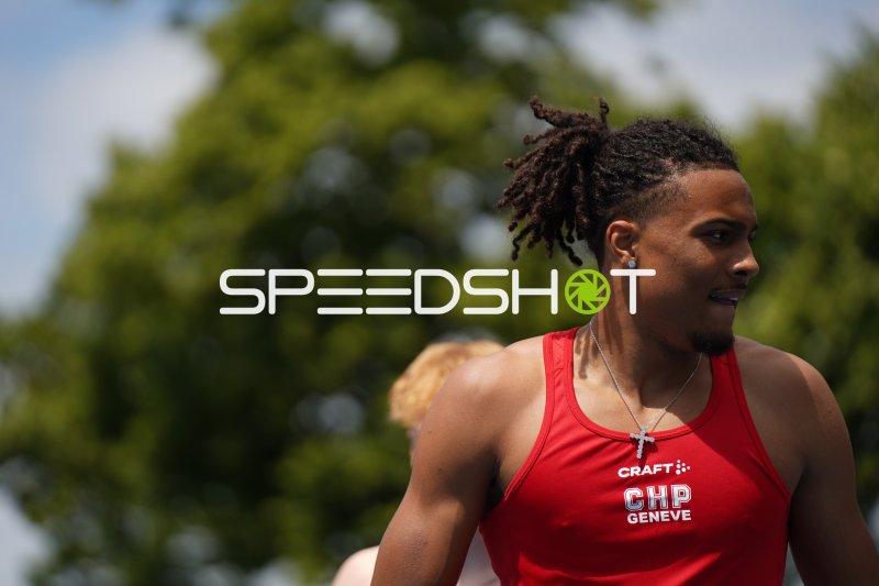Athlet von CHP Genève bei Leichtathletik-Wettkampf in Mannheim