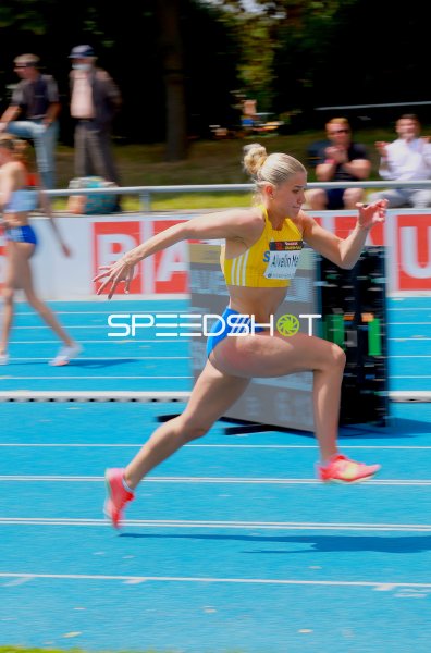 Ella Alvelin MALM beim Sprint im Michael-Hoffmann-Stadion Mannheim