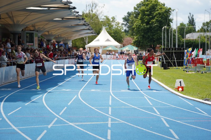 200m-Sprint-Finale im Michael-Hoffmann-Stadion Mannheim