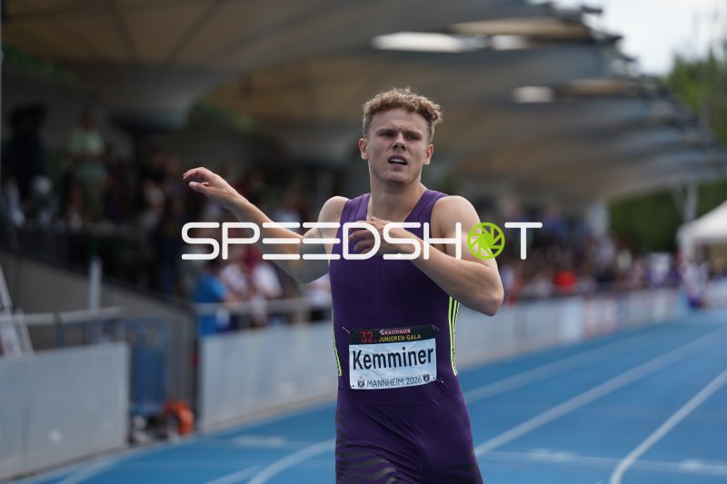 Jakob Kemminer beim Sprint bei der 32. Bauhaus Junioren-Gala Mannheim