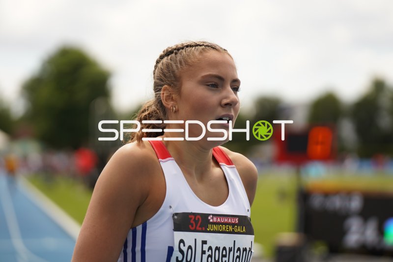 Kaisa Sol Fagerland (#278) bei der 32. Bauhaus Junioren-Gala in Mannheim