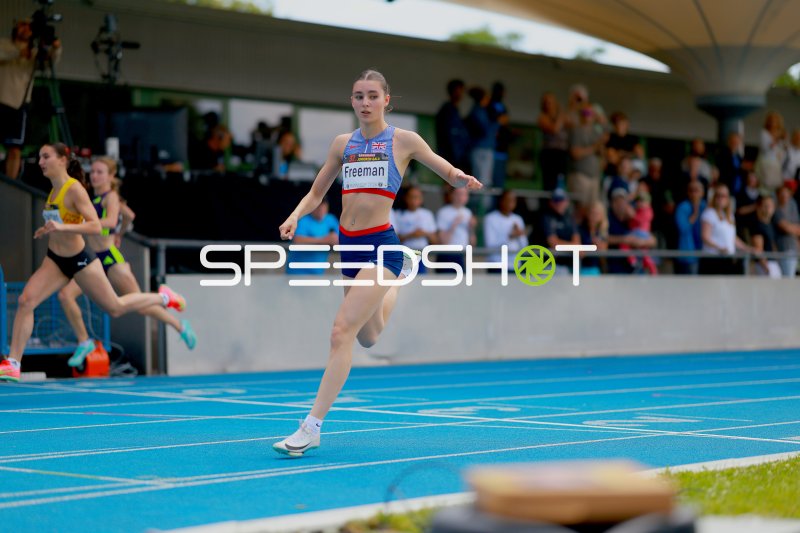 Ava Freeman (Great Britain) beim Sprint im Michael-Hoffmann-Stadion Mannheim
