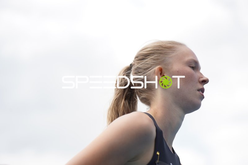 Athletin im Profil beim Leichtathletik-Meeting in Mannheim