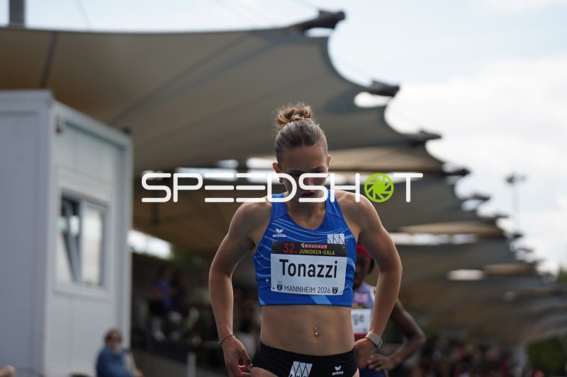Milla Tonazzi (#334) bei der 32. Bauhaus Junioren-Gala in Mannheim