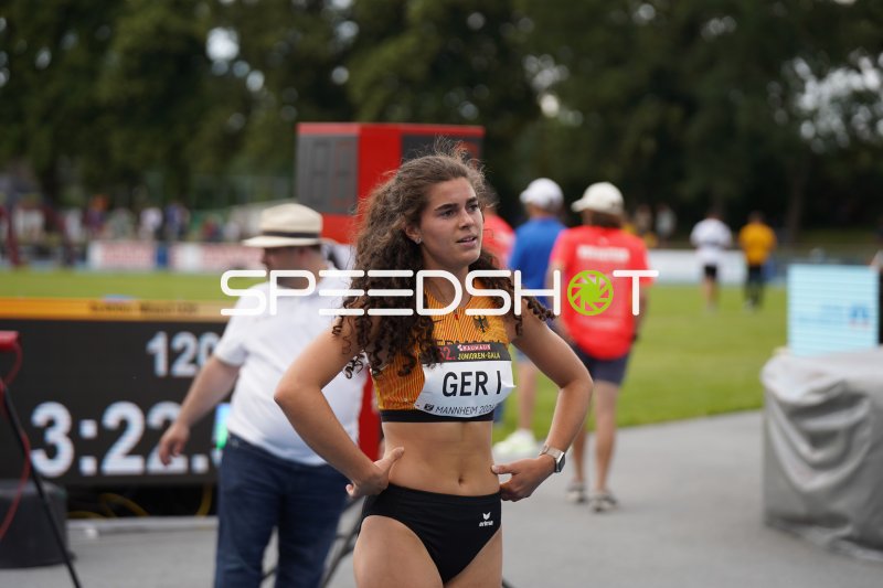 Deutsche Athletin bei der Bauhaus Junioren-Gala Mannheim 2024