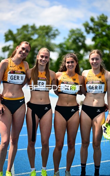 Deutsche Staffelteams GER I und GER II bei der Junioren-Gala Mannheim 2026