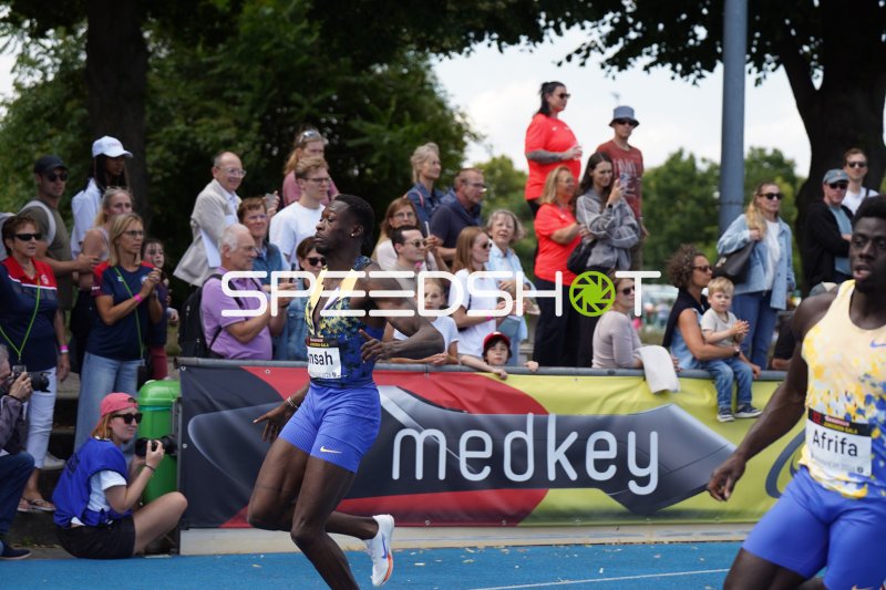 Ansah-Peprah Lucas (#79) im Sprint beim Mannheim Gala Meeting