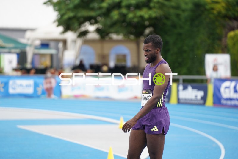 Lucas Ansah-Peprah (#79) bei der Leichtathletik in Mannheim