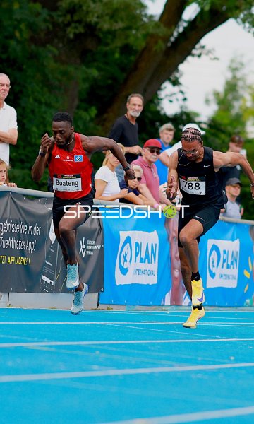 Junior Boateng beim Sprint im Michael-Hoffmann-Stadion Mannheim